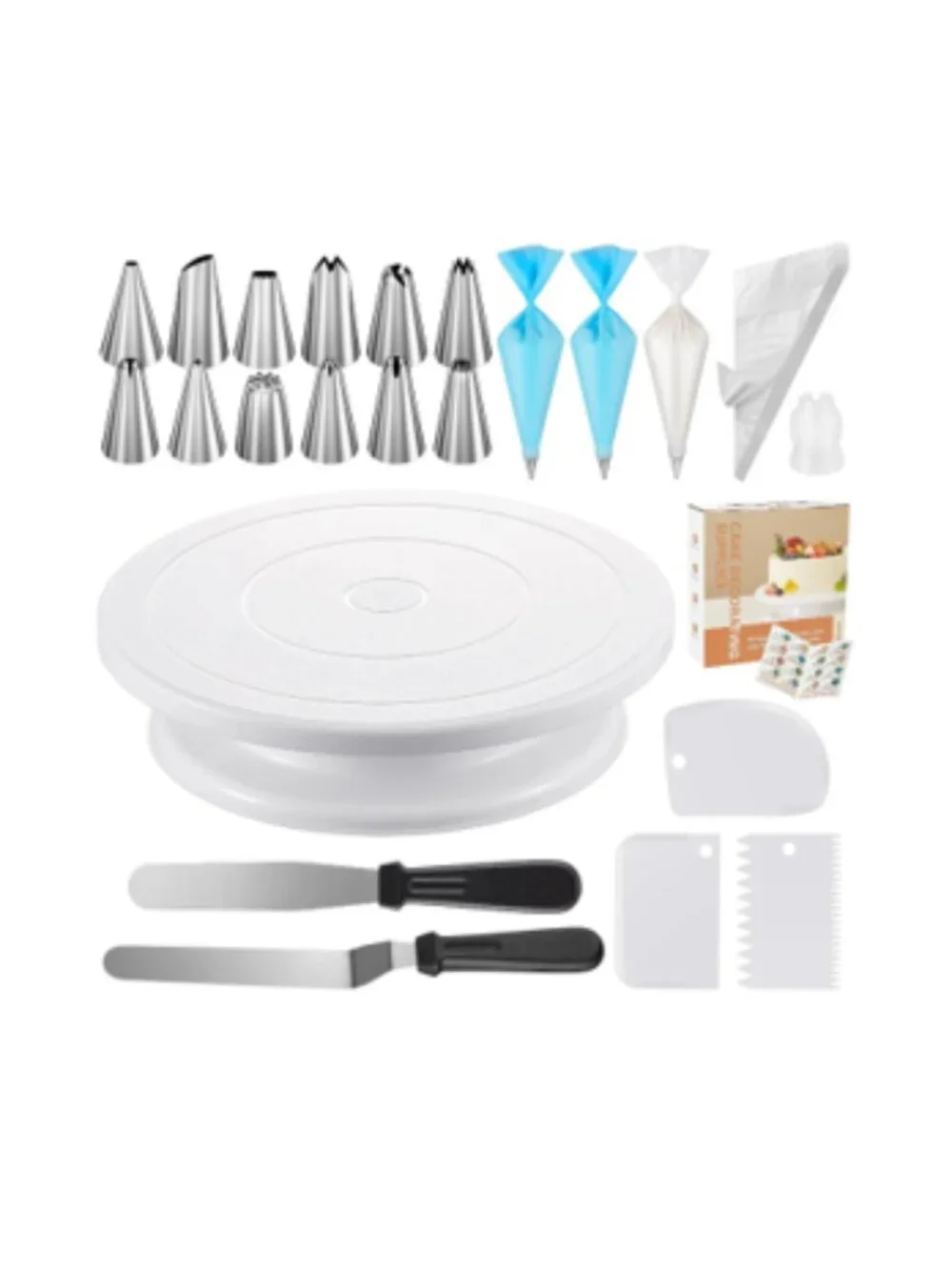 Kootek Cake Decorating Supplies Kit 71-piece KD062 Icing piping turntable NEW